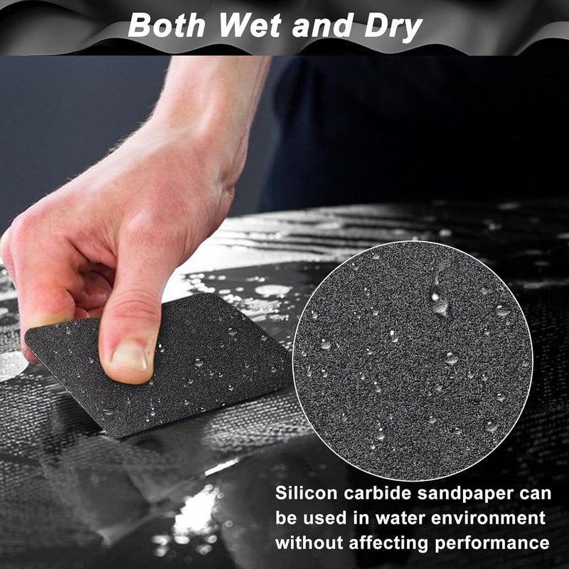 Shineboc 80 Grit Sandpaper Roll, 3-2/3" Wide 11 Yard Wet Dry Silicon Carbide Longboard Sand Paper for Automotive Metal Wood Sanding＆Polishing - Image 4